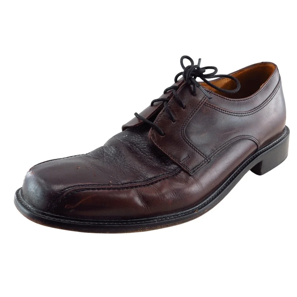 Bostonian Men's Derby Oxford Shoes Size 10.5 Brown Leather Classic Dress Lace Up